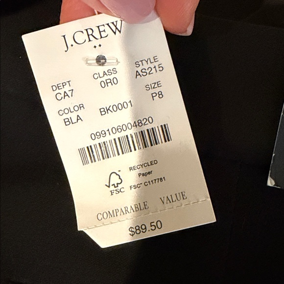 NWT J Crew Full-length Ruby pant in stretch twill - Picture 6 of 6